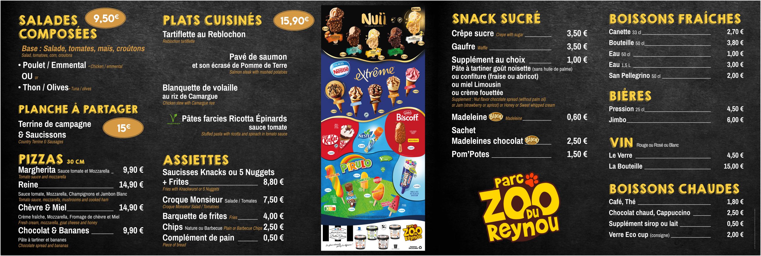 2026_Menu les tables_page-0001 Carte snack 2025